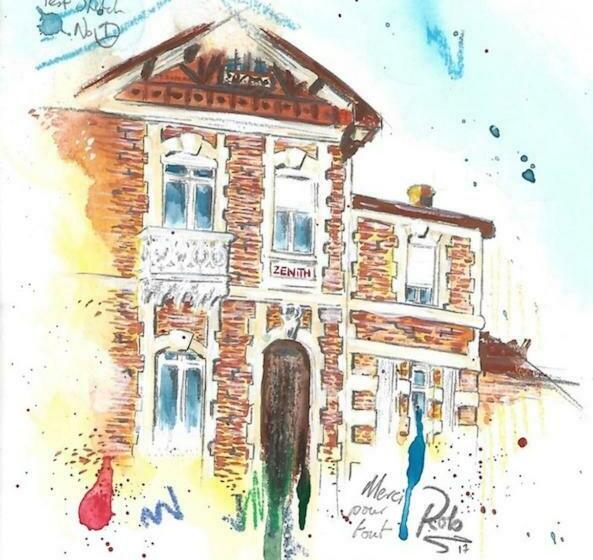 سرير فى غرفة مشتركه, Villa Zenith Hostel La Surf House