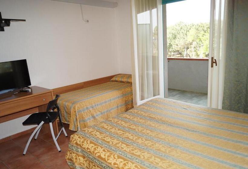 غرفة قياسية رباعية مزودة بشُرفة, Zeus Lido Di Classe Room Only