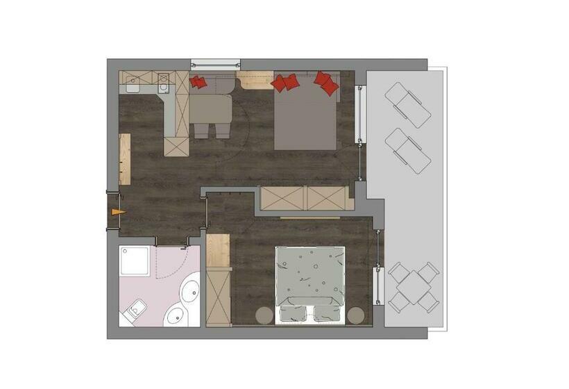 침실 1개 전망 아파트, Familien Wellness Residence Tyrol