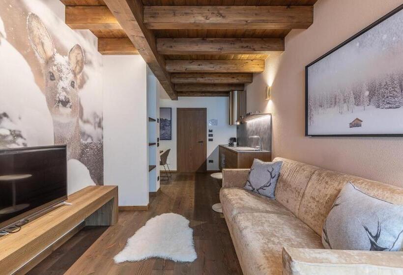 דירה בת חדר שינה 1 עם מרפסת, Cima Dodici B&b   Apartments