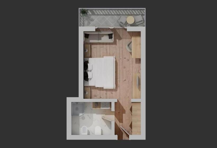 اتاق استاندارد با بالکن, Freina Mountain Lifestyle