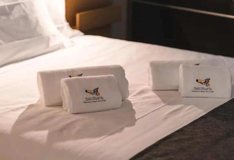 Deluxe-huone Terassi, Sicilia S Art Hotel & Spa