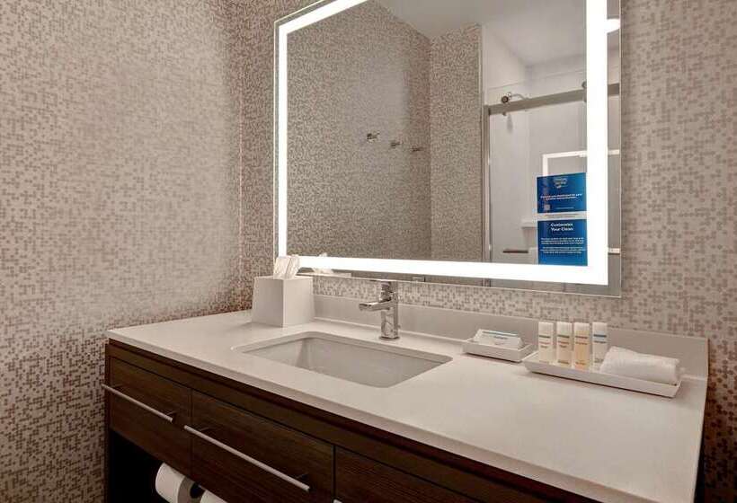 带大床的标准工作室, Home2 Suites By Hilton Springfield North