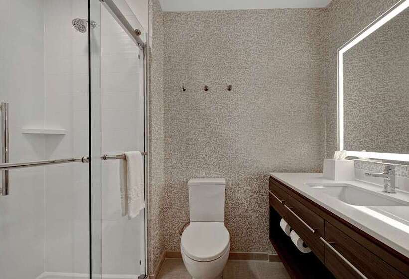 带大床的标准工作室, Home2 Suites By Hilton Springfield North