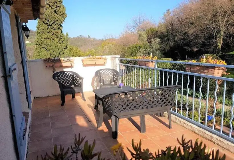 Standard-huone Parveke, B&b With Charm, Quiet, Kitchen, Sw Pool