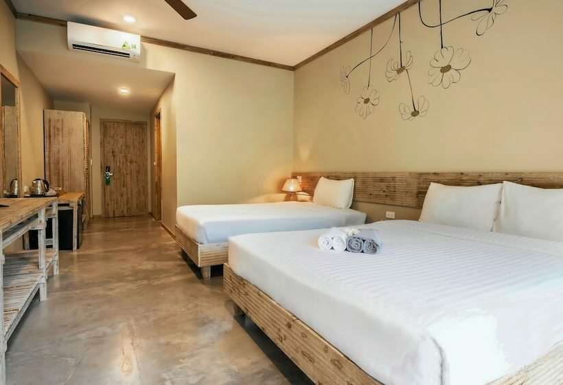 اتاق سه نفره دلوکس با چشم‌انداز باغ, Lahana Resort Phu Quoc & Spa