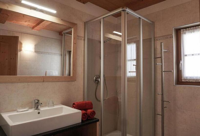 شقة غرفتين نوم مزودة بتراس, Apartments Ciastel