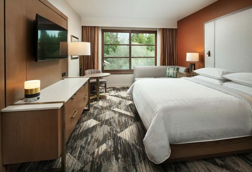 غرفة قياسية سرير مزدوج, Sheraton Redding Hotel At The Sundial Bridge