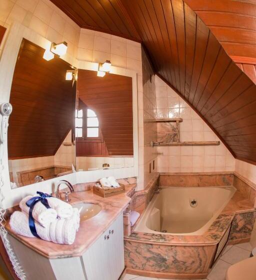 جناح مزود بجاكوزى, Chalé Alto Da Serra Pousada & Wellness Spa