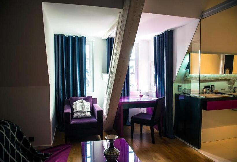 带1个卧室的公寓, Le B. Suites, Chambres & Restaurant