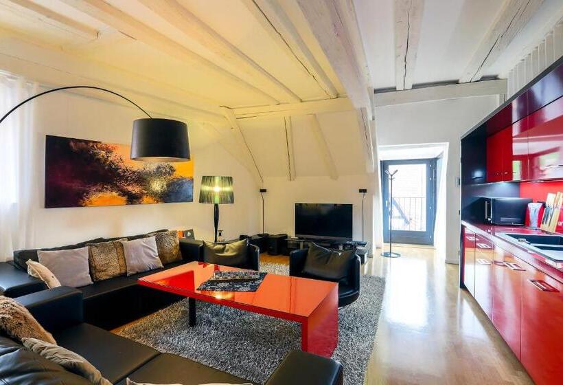 带1个卧室的公寓, Le B. Suites, Chambres & Restaurant