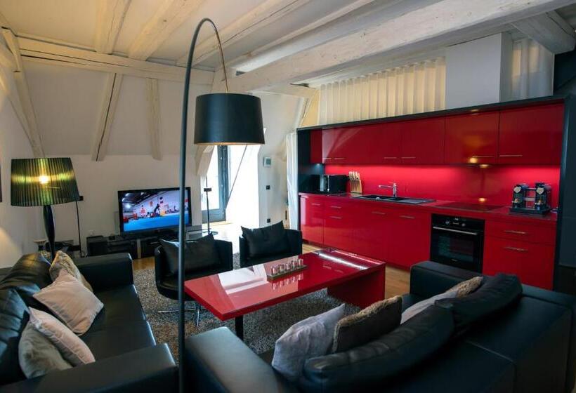 带1个卧室的公寓, Le B. Suites, Chambres & Restaurant