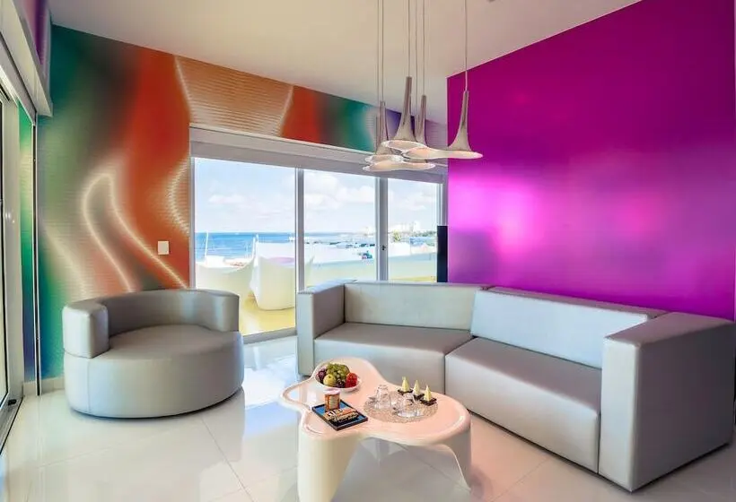 海の見えるマスタースイートルーム, Temptation At The Tower Cancún Resort   All Inclusive   Adults Only
