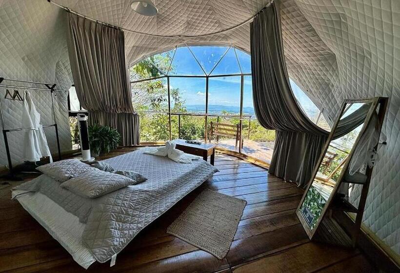 كوخ قياسي, Domos Mirador Romantic Private Honeymoon Glamping