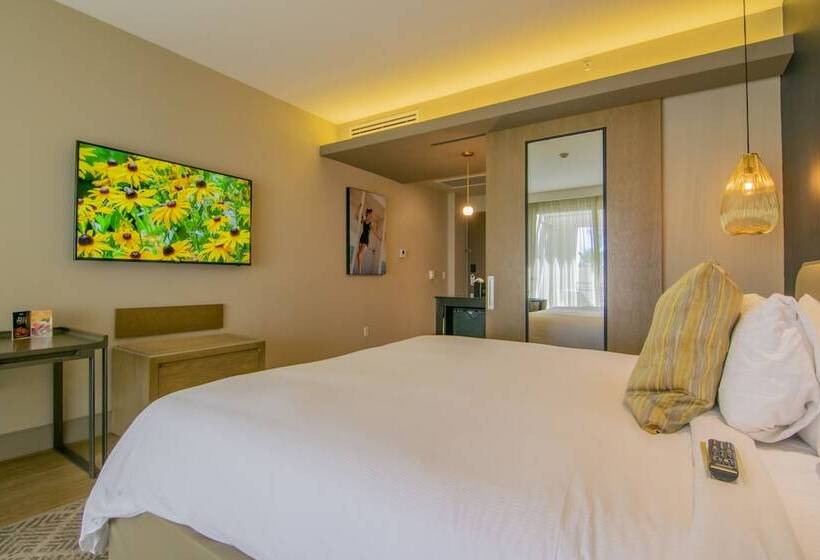 带大床的豪华间, Torre Lucerna Hotel Ensenada