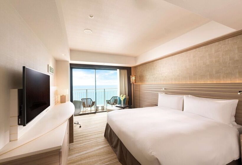 חדר סטנדרט מיטה זוגית נוף לים, Doubletree By Hilton Okinawa Chatan Resort