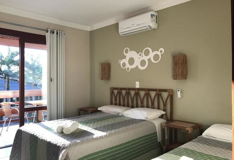 اتاق استاندارد سه تخته با بالکن, Pousada Vivenda Da Barra