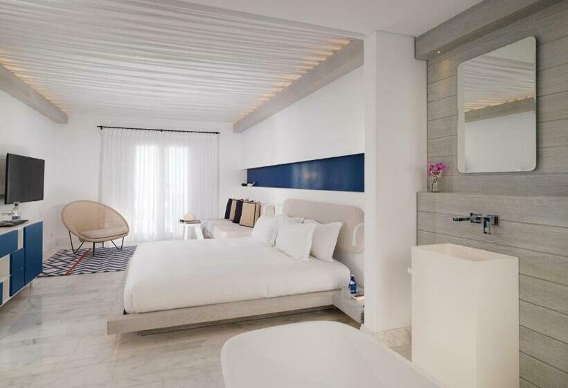 バスタブ付きスタンダードルーム, Mykonos Riviera Hotel & Spa, A Member Of Small Luxury Hotels Of The World