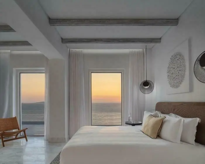 Villa 1 Makuuhuone, Mykonos Riviera Hotel & Spa, A Member Of Small Luxury Hotels Of The World