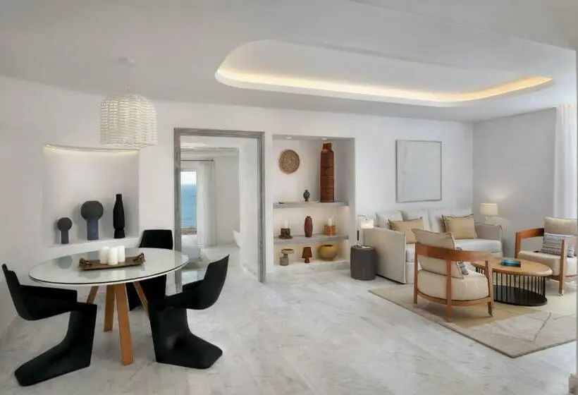Villa 1 Makuuhuone, Mykonos Riviera Hotel & Spa, A Member Of Small Luxury Hotels Of The World