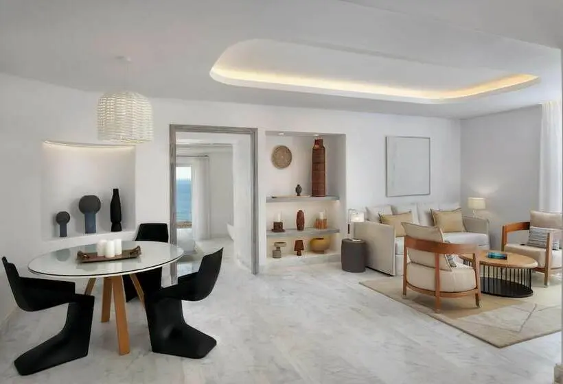 Villa 1 Makuuhuone, Mykonos Riviera Hotel & Spa, A Member Of Small Luxury Hotels Of The World