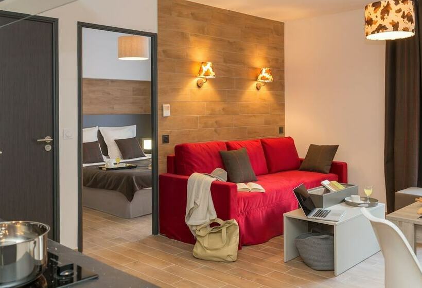 带1个卧室的公寓, Residence Prestige Odalys Isatis