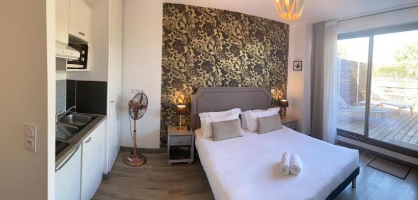 テラス付きスタンダードワンルーム, Les Terrasses D Aix Studio Avec Grande Terrasse Privée