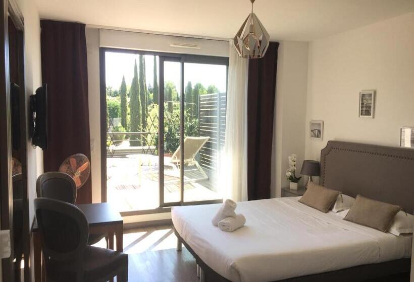 テラス付きスタンダードワンルーム, Les Terrasses D Aix Studio Avec Grande Terrasse Privée