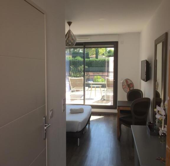 テラス付きスタンダードワンルーム, Les Terrasses D Aix Studio Avec Grande Terrasse Privée