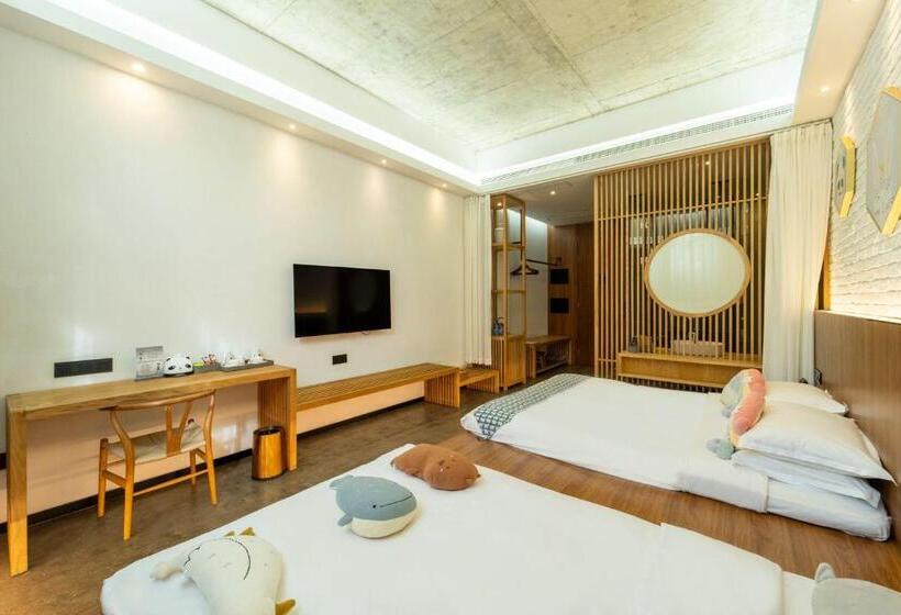 패밀리 룸 가든 전망, Lin Yin Art Hotel Shanghai(pudong Airport)