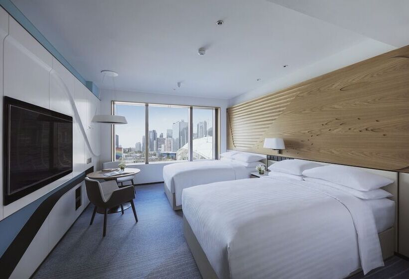 اتاق استاندارد با 2 تخت دوبل, Hong Kong Ocean Park Marriott