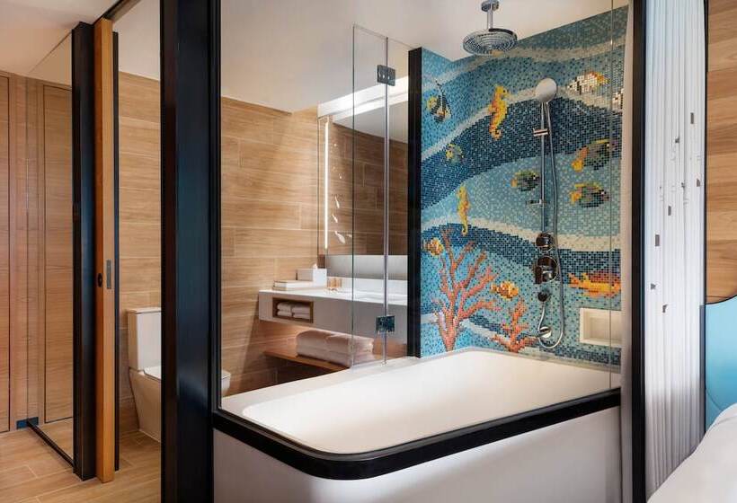 اتاق استاندارد با 2 تخت دوبل, Hong Kong Ocean Park Marriott