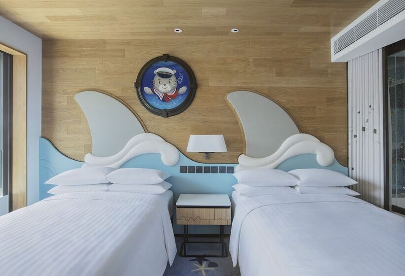 اتاق استاندارد با 2 تخت دوبل, Hong Kong Ocean Park Marriott