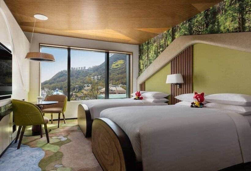 اتاق استاندارد با 2 تخت دوبل, Hong Kong Ocean Park Marriott