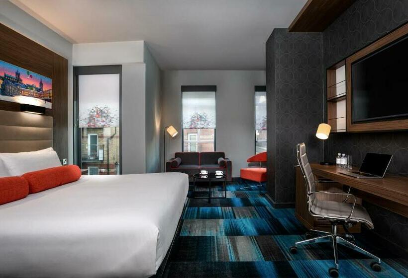 带大床的标准工作室, Aloft Dublin City