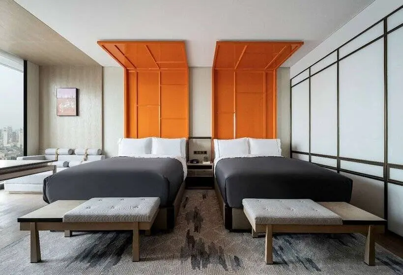 ２ダブルベッドのスタンダードルーム, Canopy By Hilton Chengdu City Centre