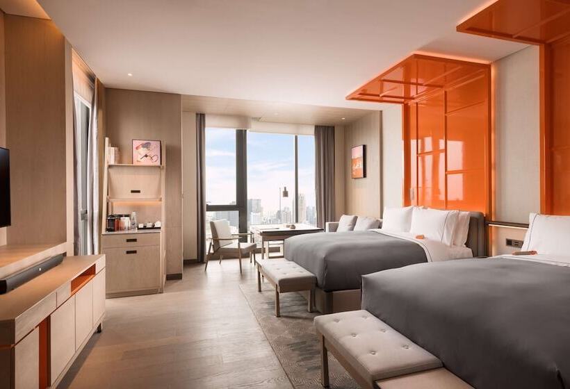 Номер Стандарт 2 Двуспальные Кровати, Canopy By Hilton Chengdu City Centre