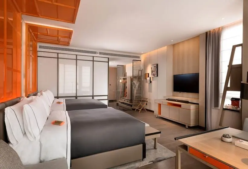 ２ダブルベッドのスタンダードルーム, Canopy By Hilton Chengdu City Centre