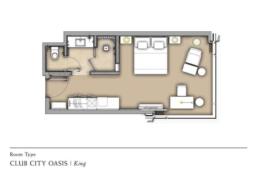 غرفة كلوب سرير كينج, Pavilion Hotel Kuala Lumpur Managed By Banyan Tree