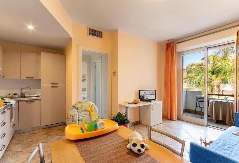 آپارتمان 1 خوابه با چشم‌انداز باغ, Residence Greco