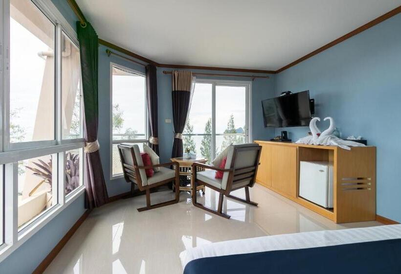 디럭스 테라스 룸 바다 전망, Goldenbeach Boutique Resort