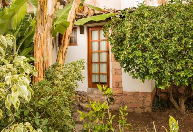 חדר סטנדרט לשלושה עם נוף לגינה, Pouso Da Trilha Hospedagem