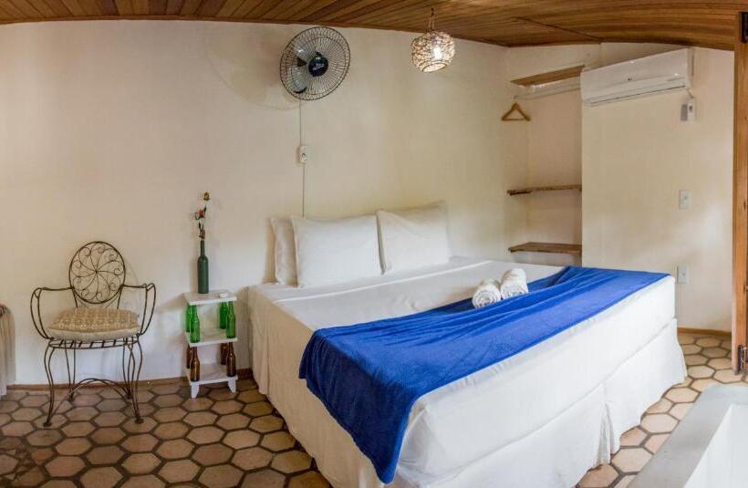 חדר סטנדרט לשלושה עם נוף לגינה, Pouso Da Trilha Hospedagem