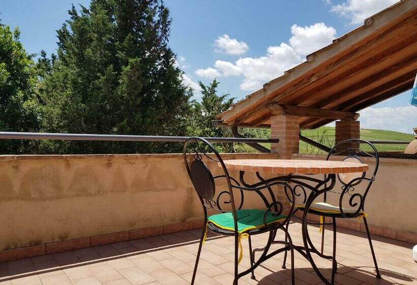 テラス付き１ベッドルームアパートメント, Agriturismo Bio Le 4 Stagioni