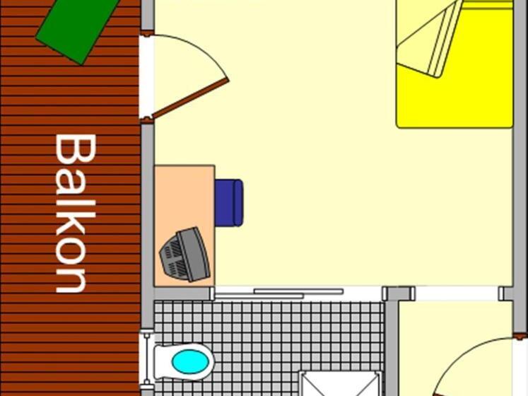 침실 1개 아파트, Haus Romantika