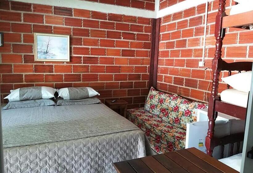 اتاق استاندارد چهار تخته, A Ilha Verde Hotel Pousada Na Praia