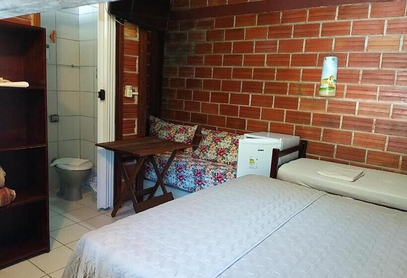 اتاق استاندارد سه نفره, A Ilha Verde Hotel Pousada Na Praia