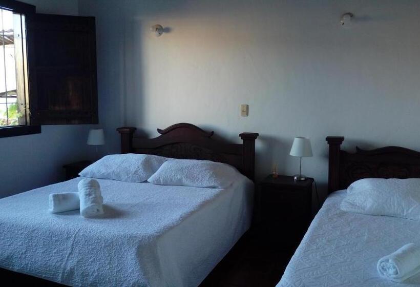 带花园景观的标准三人间, Casa Claustro De Zapatoca