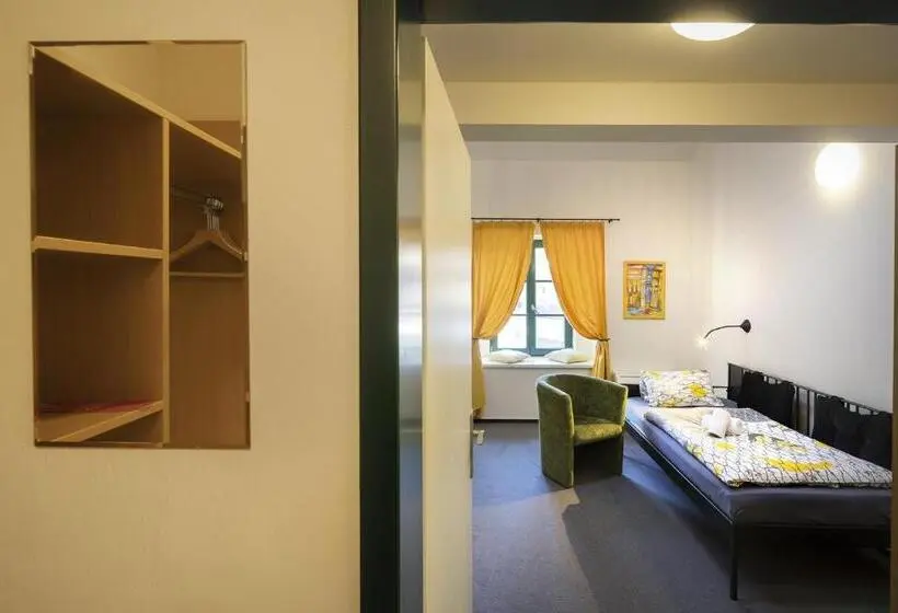 庭の見えるシングルルーム, Wellness Hotel Lihovar