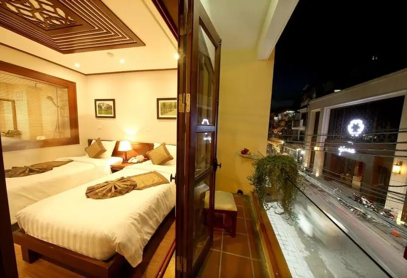 اتاق استاندارد با بالکن, Hanoi Nostalgia Hotel & Spa